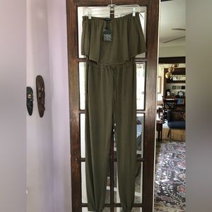 Brand new olive green jumper with tags